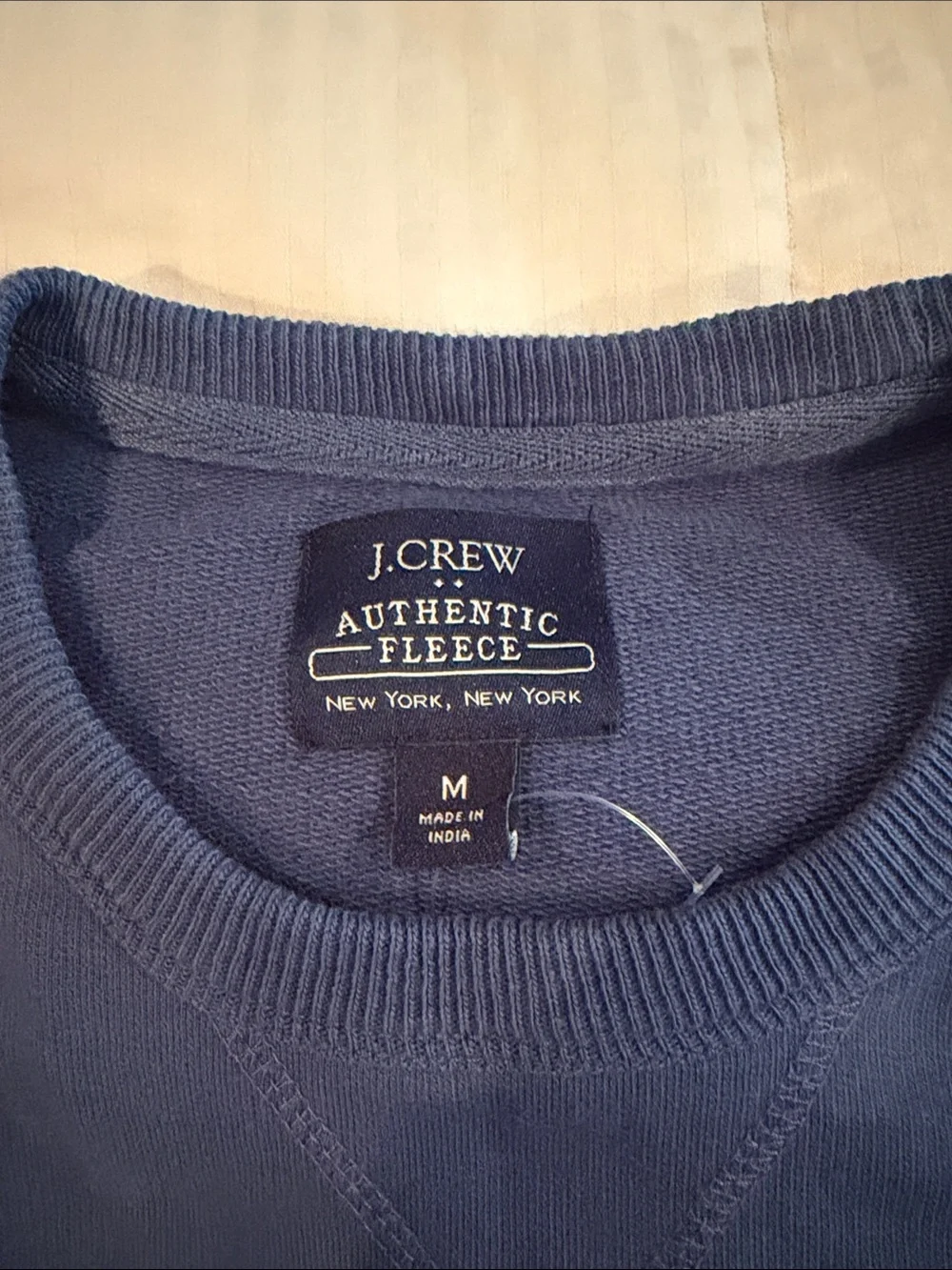 J Crew Vintage-Inspired Navy Crewneck Sweatshirt